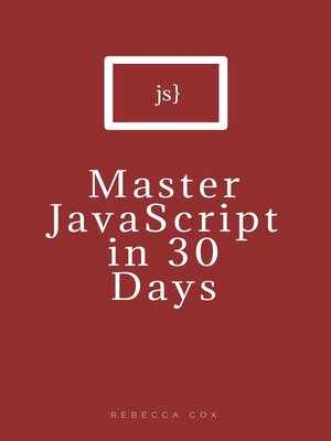cover image of Master JavaScript in 30 Days